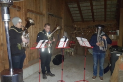 Bei der Nikolausfeier spielte traditionell eine kleine Abordnung der MK Pettnau.