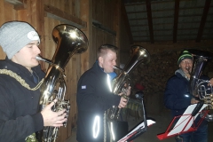Bei der Nikolausfeier spielte traditionell eine kleine Abordnung der MK Pettnau.