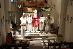 Bei der Nikolausfeier spielte traditionell eine kleine Abordnung der MK Pettnau.